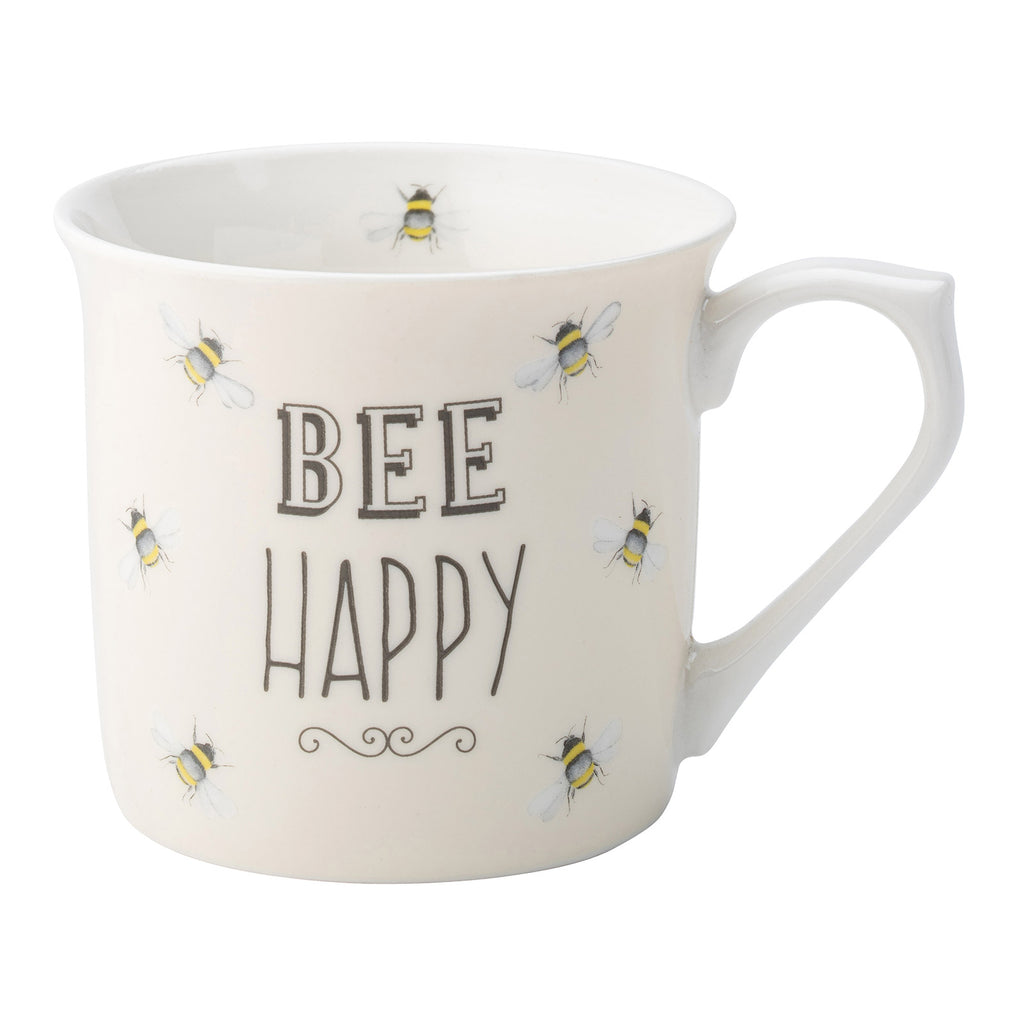 The English Tableware Company Bee Happy Mug - Cream