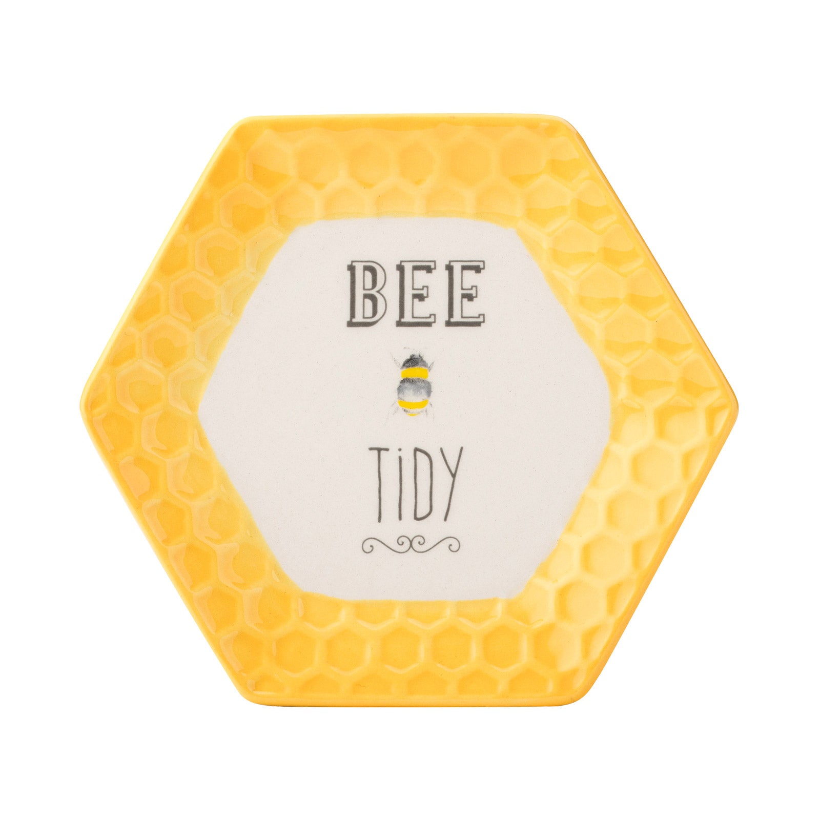 The English Tableware Company Bee Happy Teabag Tidy Yellow Twinings