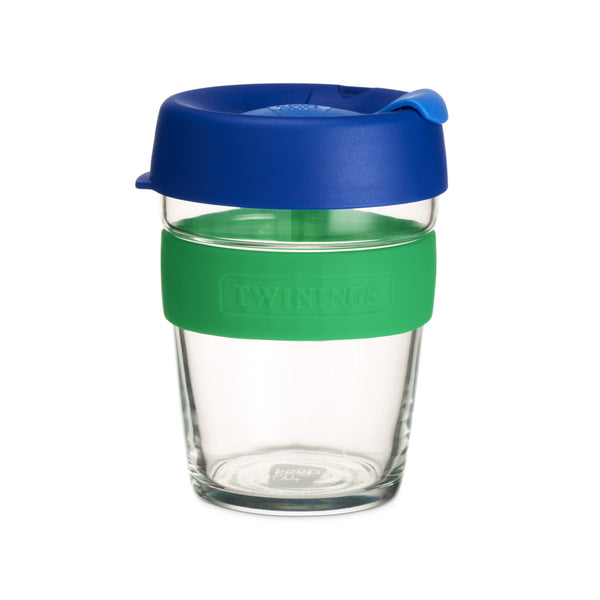 KeepCup 12oz Reusable Coffee Cup. Toughened Glass Cup & Natural