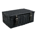 18 Empty Black Wicker Hamper