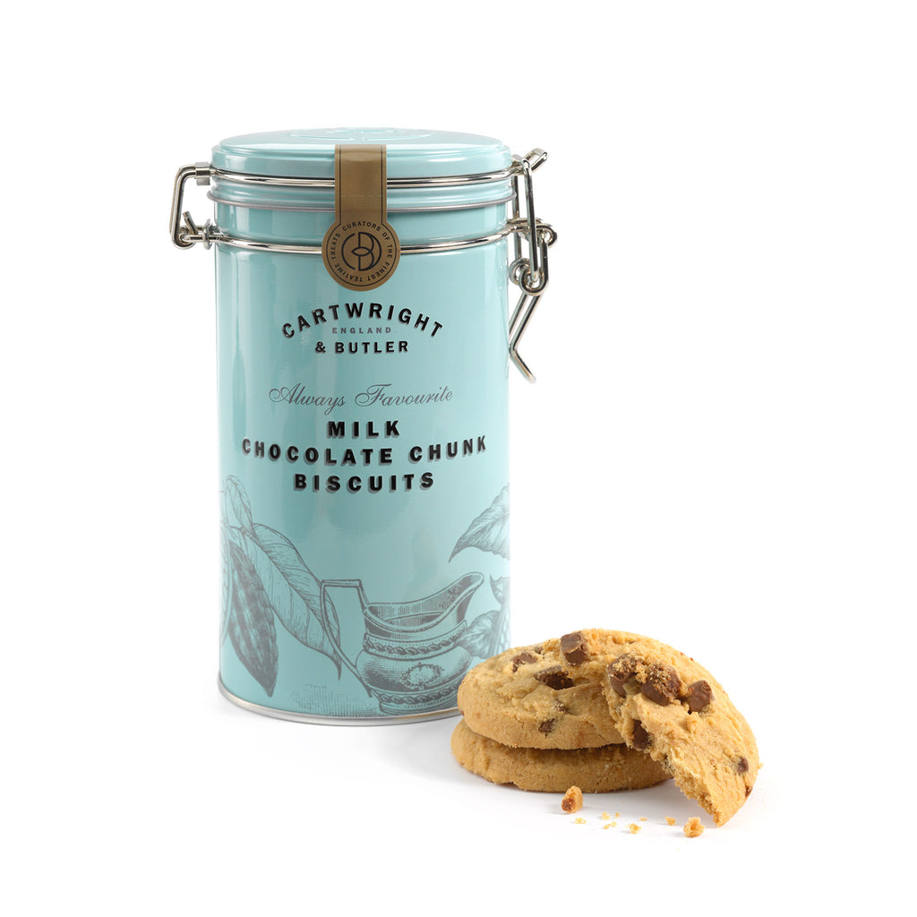 Cartwright & Butler Milk Chocolate Chunk Biscuits in Tin