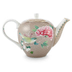 Pip Studio Blushing Birds Large 1.6L Teapot - Khaki