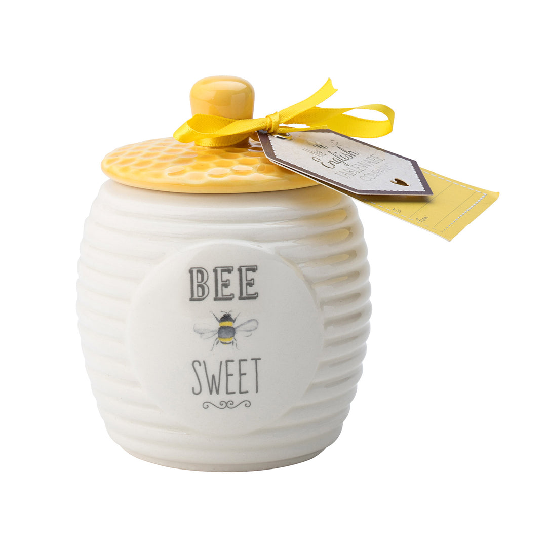 The English Tableware Company Bee Happy Sugar Pot White Twinings
