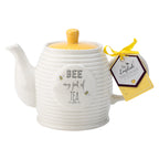 The English Tableware Company Bee Happy Teapot - White