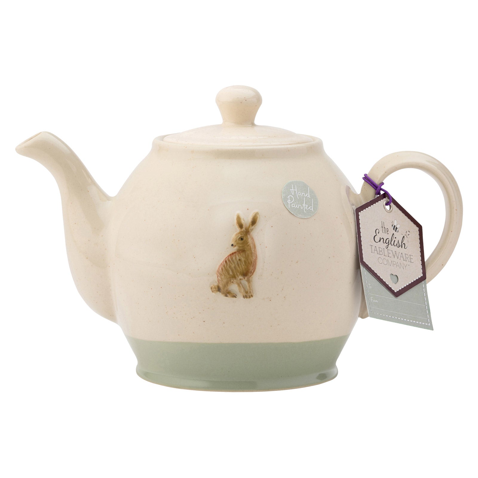 The English Tableware Company Edale Hare Teapot Cream Twinings