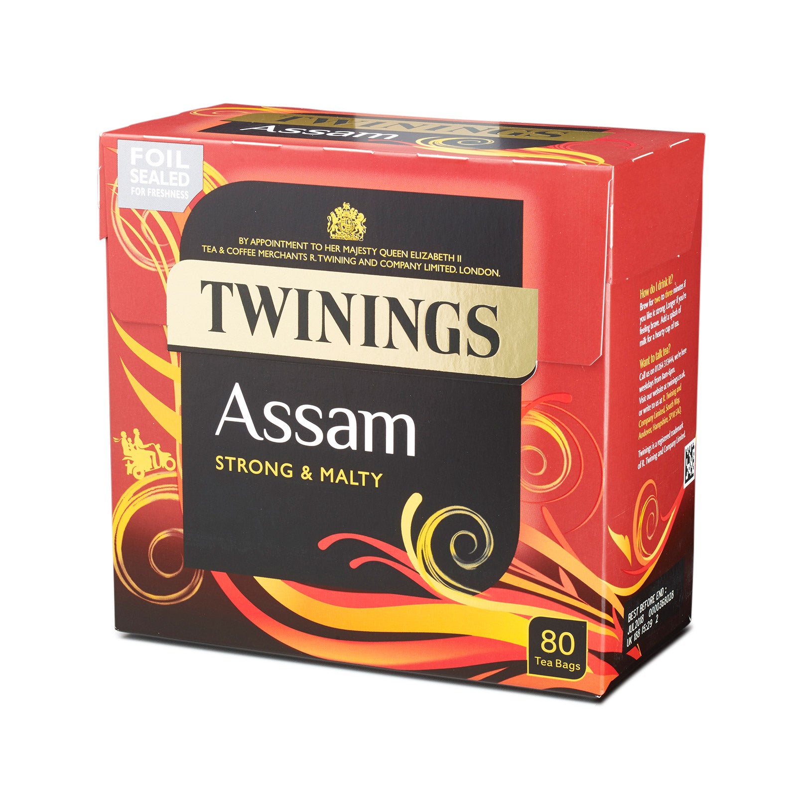 Twinings – Assam - Black Tea - Strong and Malty - 80 Envelopes