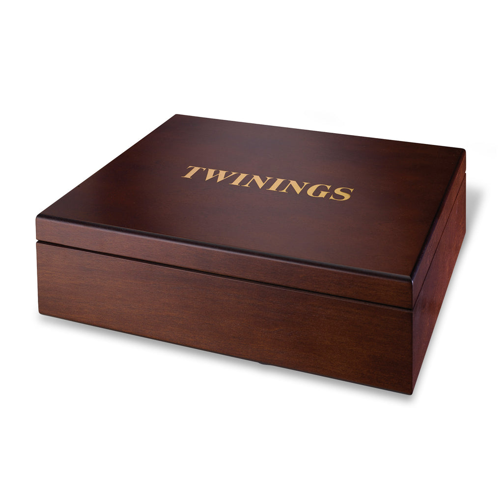 Deluxe Wooden Tea Box - 12 Compartment Filled