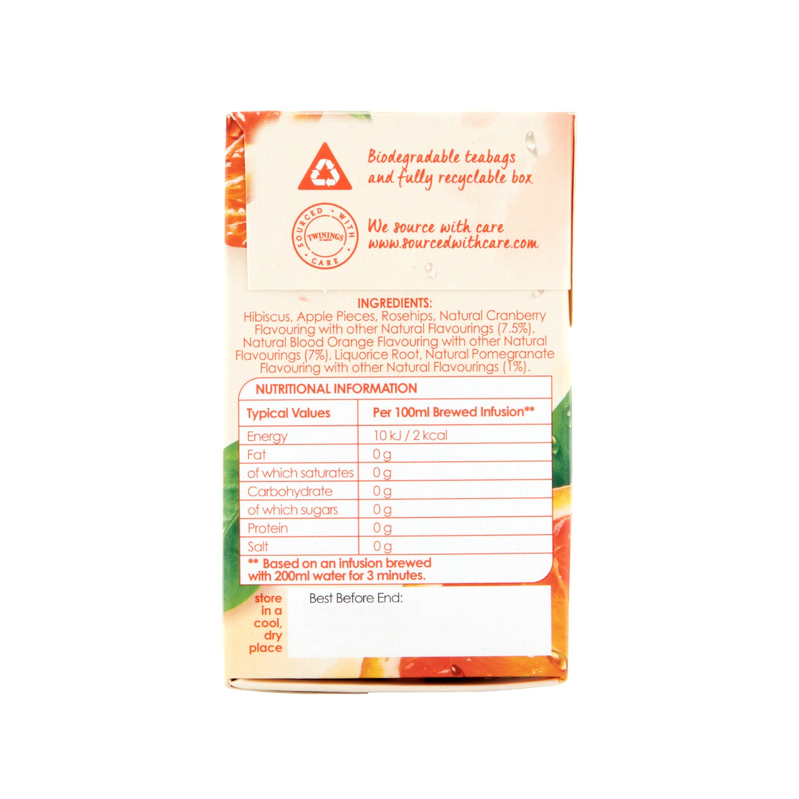 Blood Orange & Cranberry - 20 Tea Bags