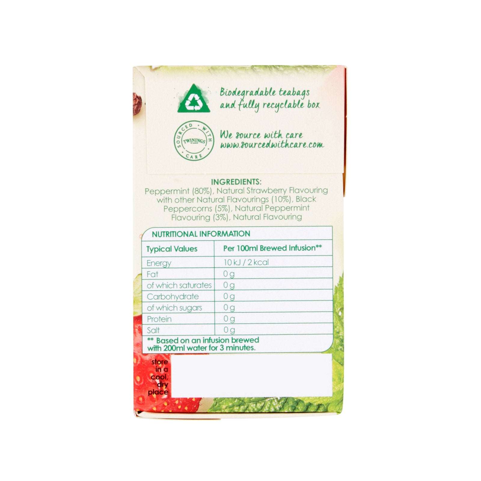 Peppermint & Strawberry - 20 Tea Bags