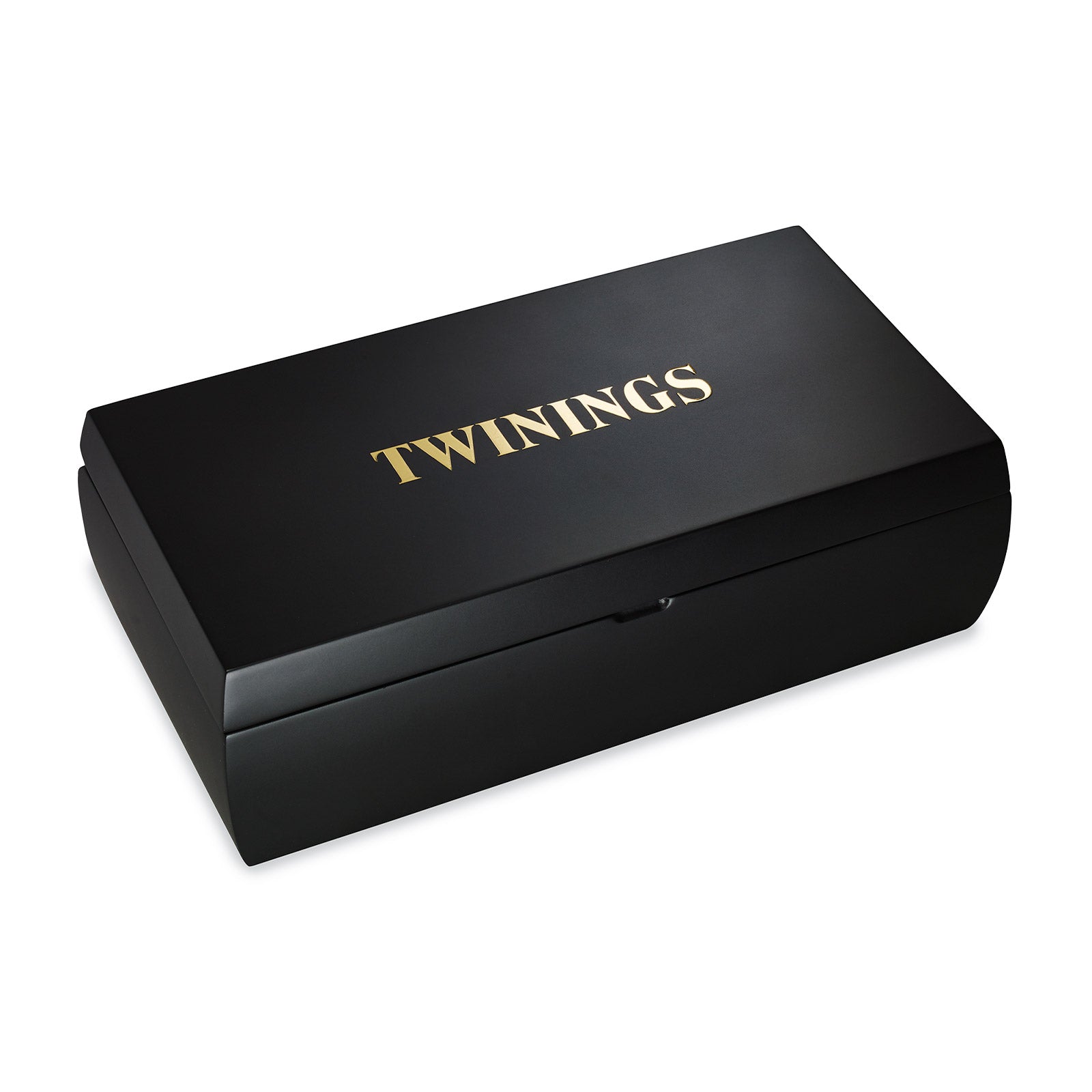 Twinings Black Wooden Tea Box - 8 Compartment Empty