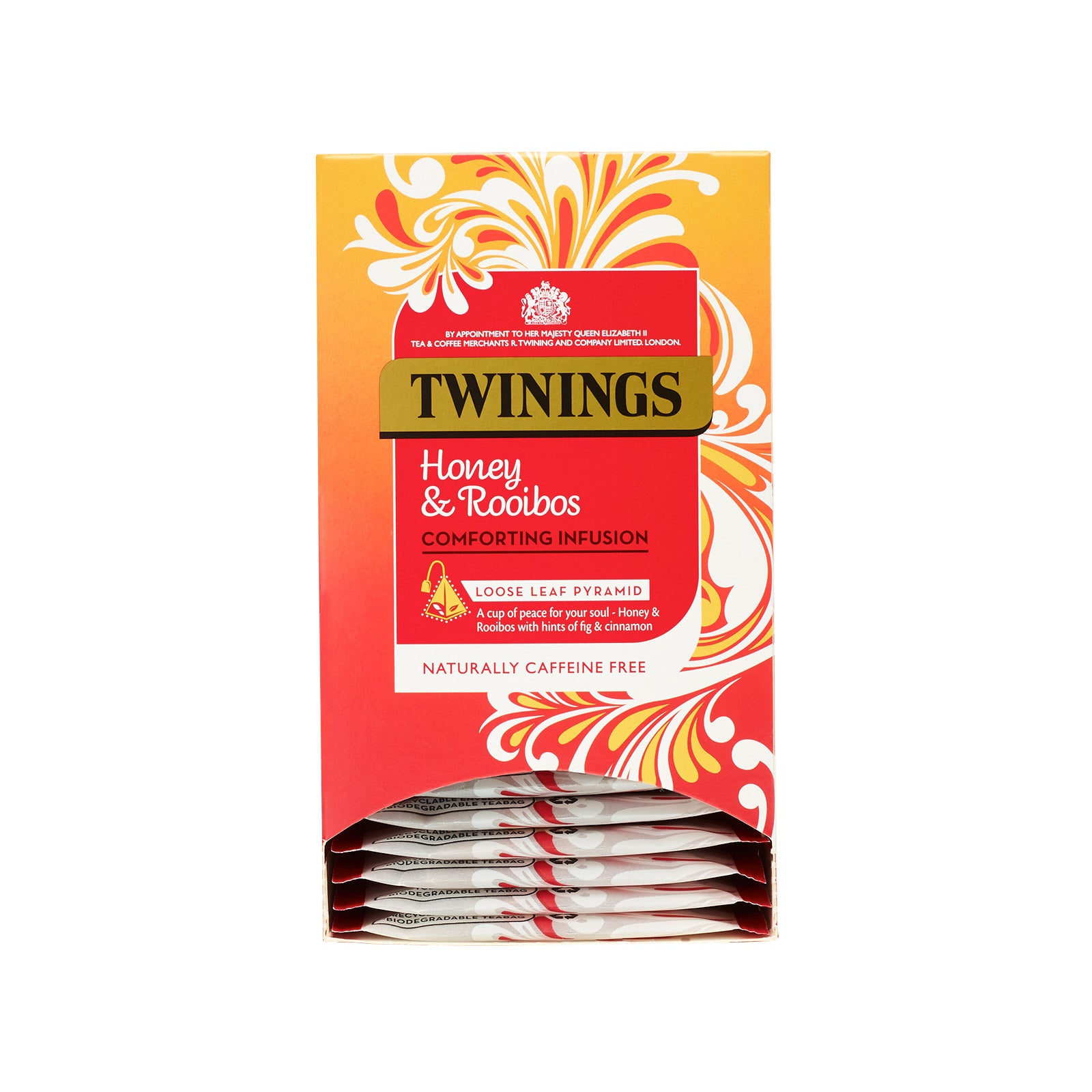 Honey & Rooibos - 15 Pyramid Bags (Individually Wrapped)