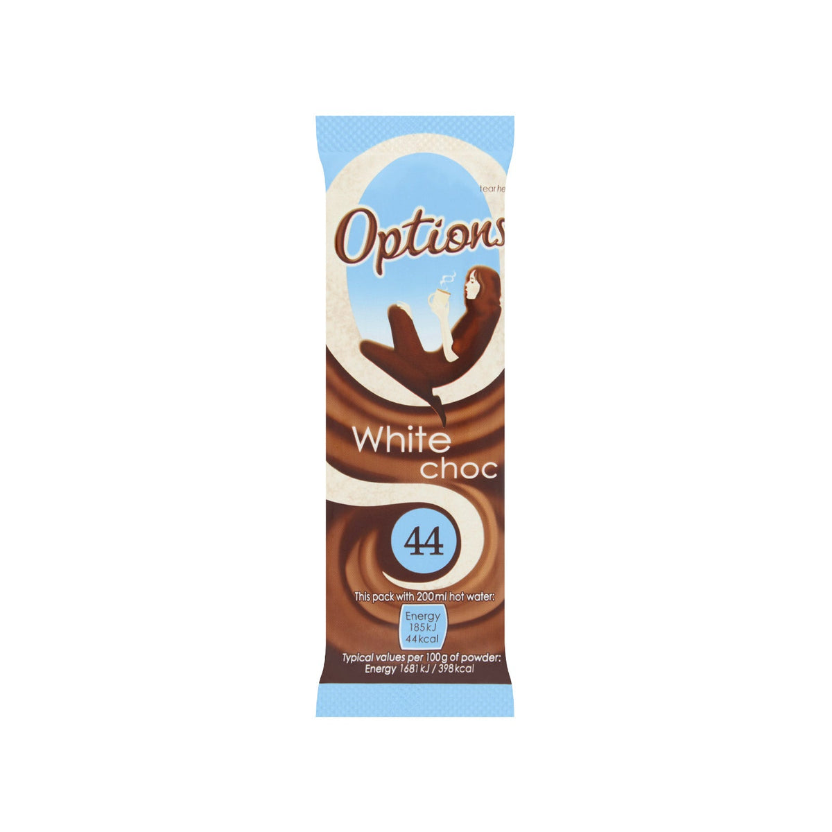 Short Dated Options White Choc - Sachet