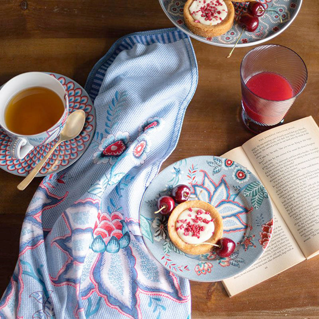 Pip Studio Flower Festival Cup & Saucer - Light Blue