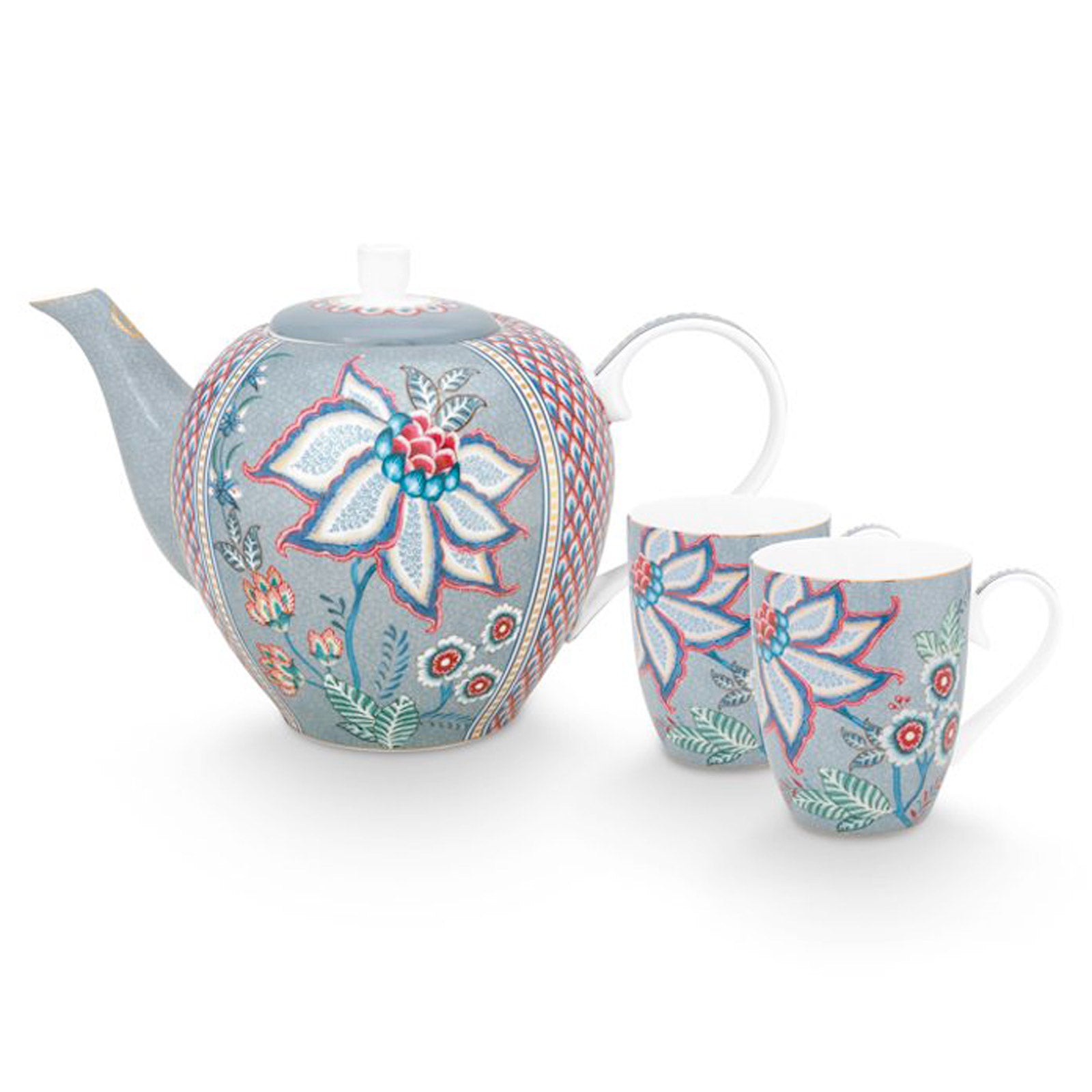 Pip Studio Flower Festival Large Tea Set - Light Blue – Twinings