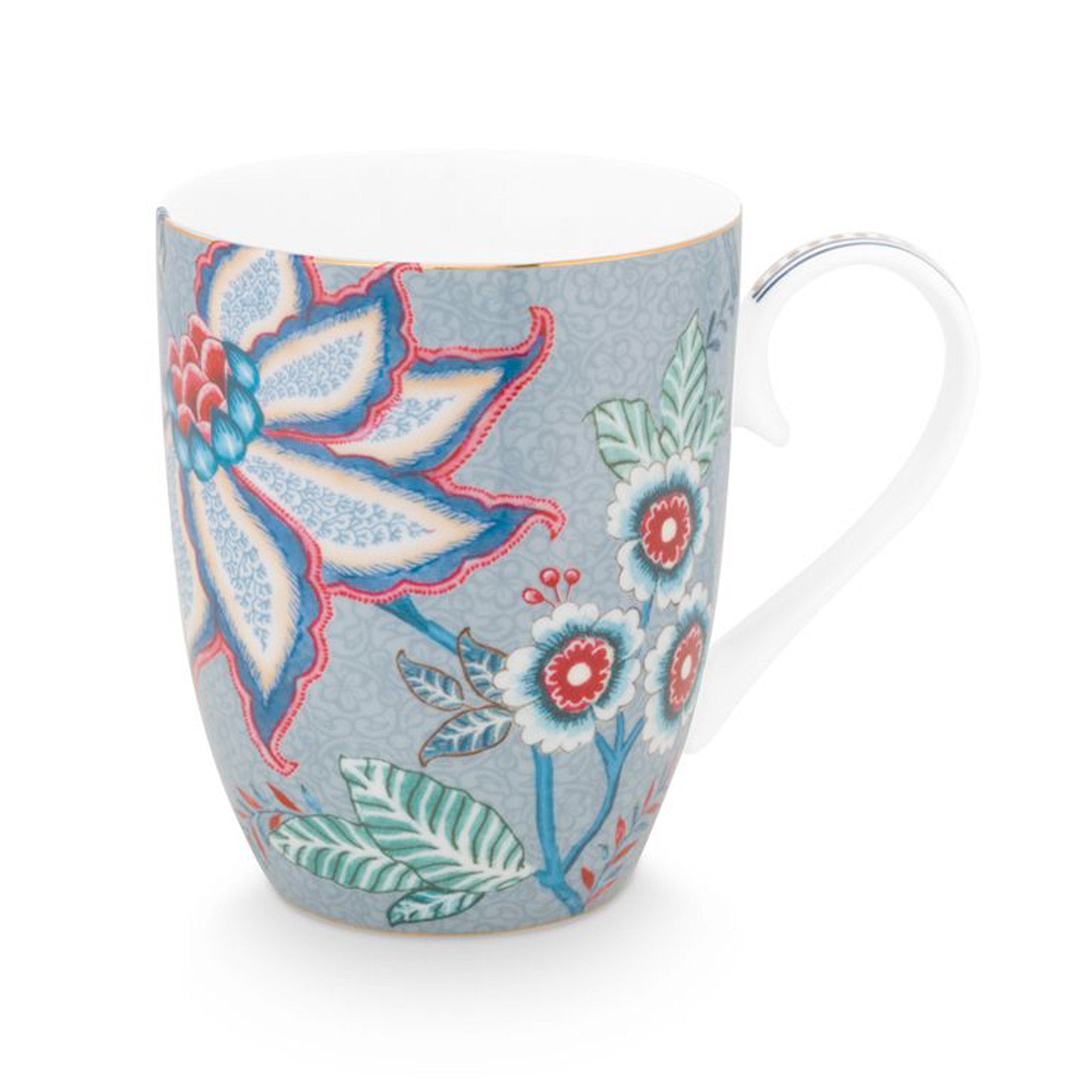 Pip Studio Flower Festival Mug - Light Blue