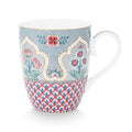 Pip Studio Flower Festival Scallop Deco Mug - Light Blue