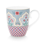 Pip Studio Flower Festival Scallop Deco Mug - Light Blue