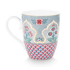 Pip Studio Flower Festival Scallop Deco Mug - Light Blue
