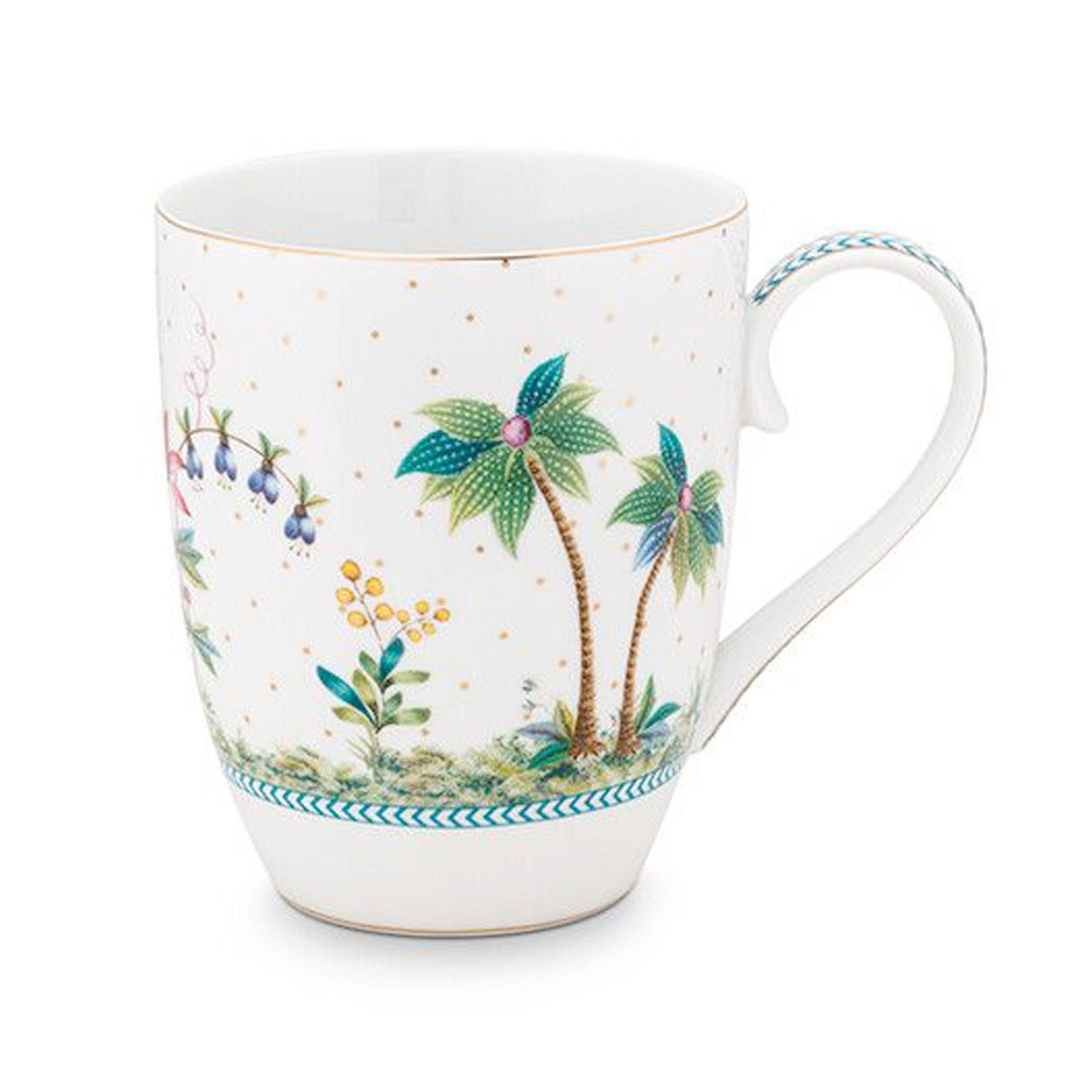 Pip Studio Jolie Dots Set of 2 Mugs - White & Gold
