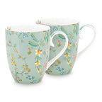 Pip Studio Jolie Flowers Set of 2 Mugs - Blue