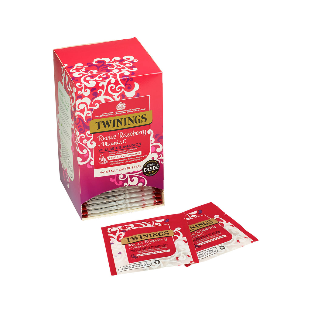 Twinings Revive Raspberry & Vitamin C - 15 Pyramid Bags (Individual)