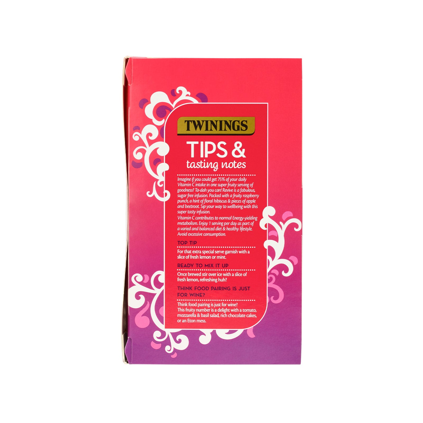 Twinings Revive Raspberry & Vitamin C - 15 Pyramid Bags (Individual)