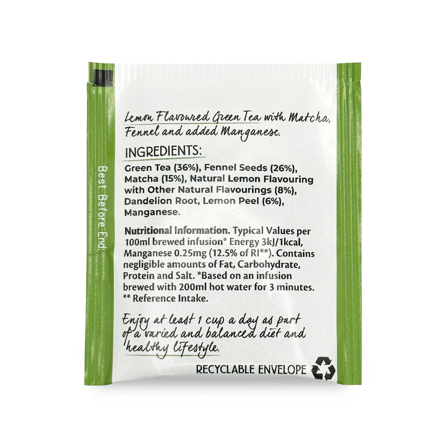 Superblends Cleanse Matcha Tea – Lemon & Fennel - Single Envelopes ...