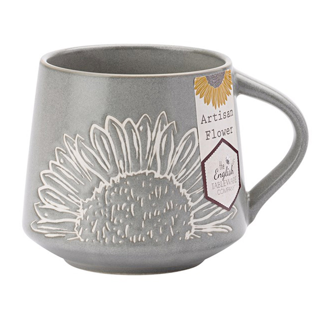 The English Tableware Company Artisan Flower Mug Grey Twinings