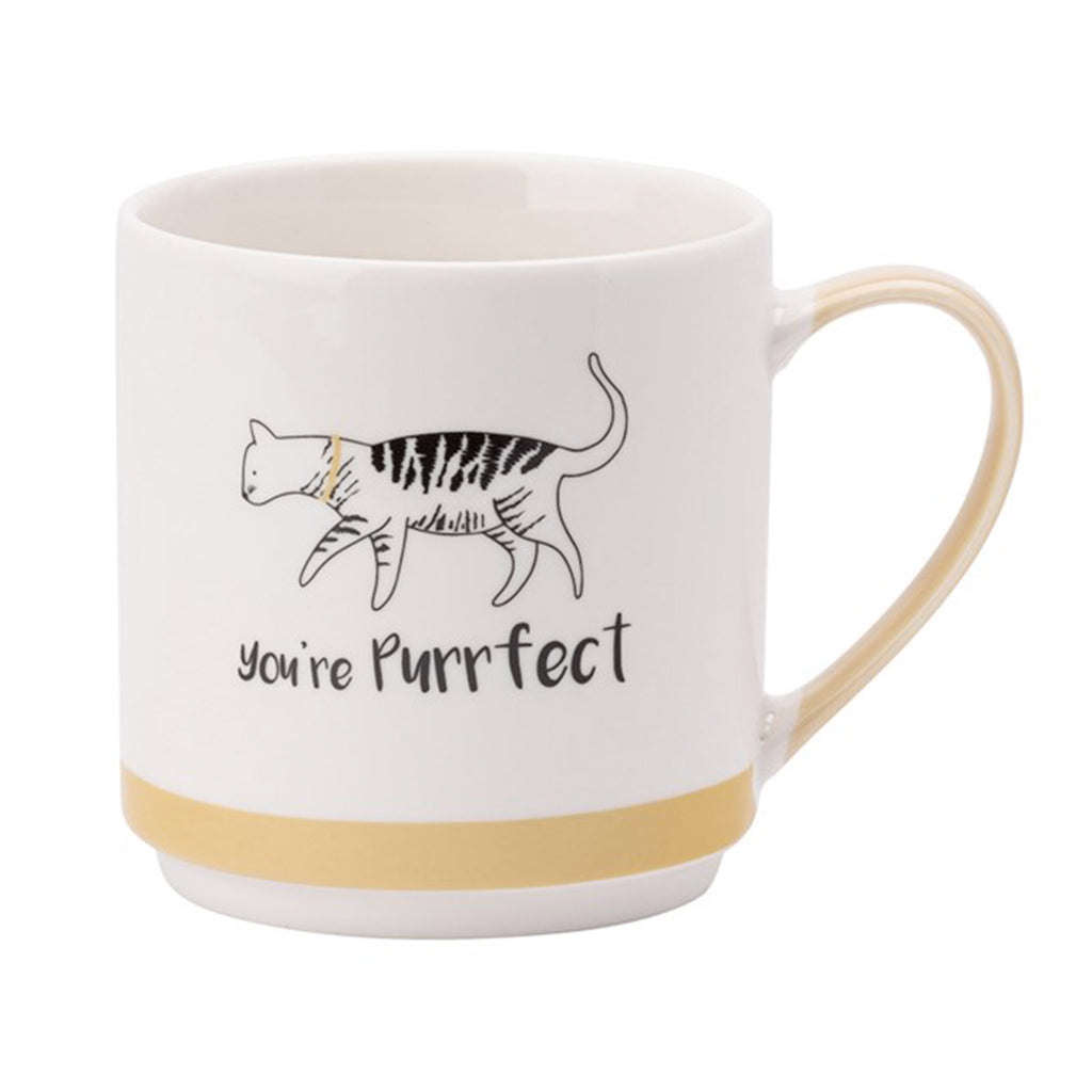 The English Tableware Company Playful Pets Stacking Mugs - Cats