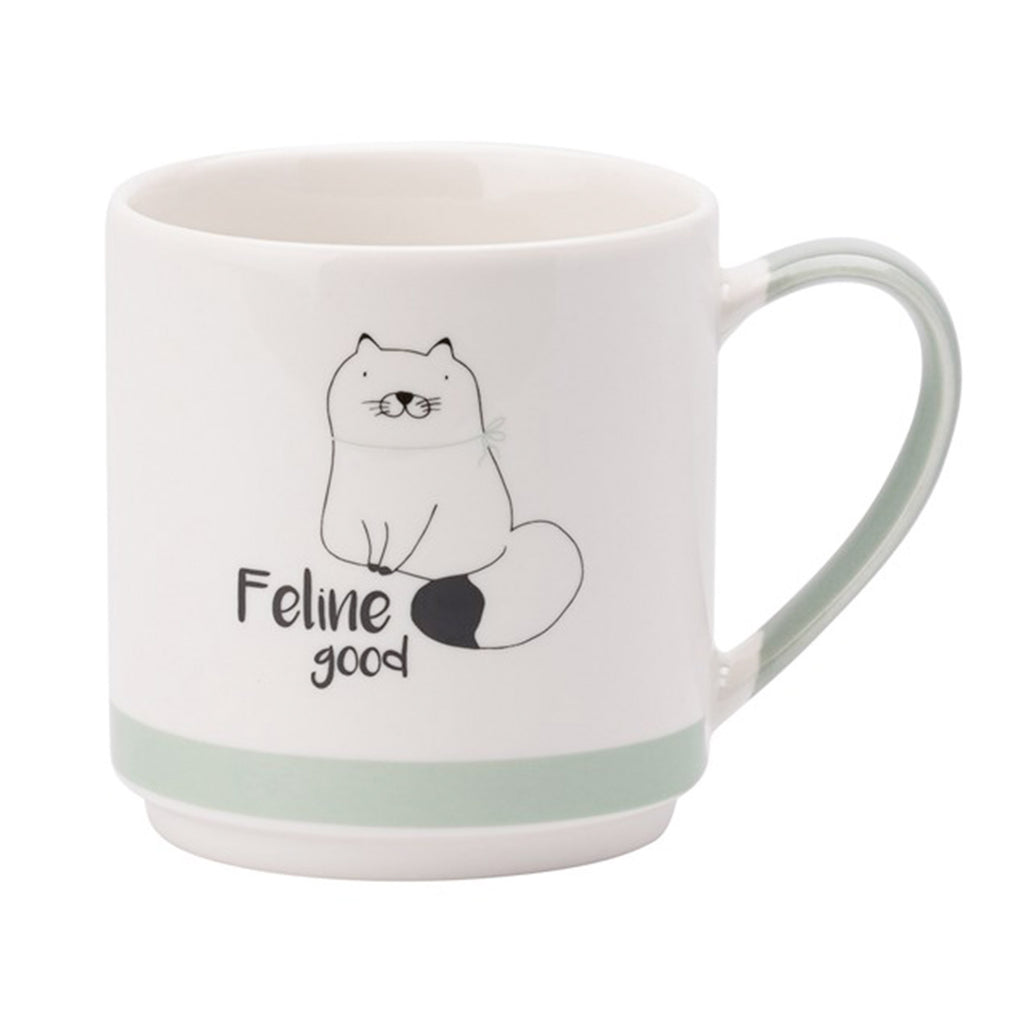 The English Tableware Company Playful Pets Stacking Mugs - Cats