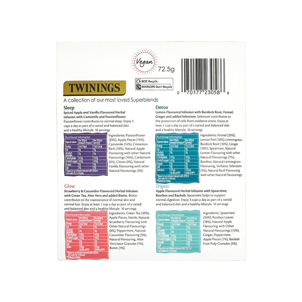 Twinings Collection Superblends - 40 Envelopes