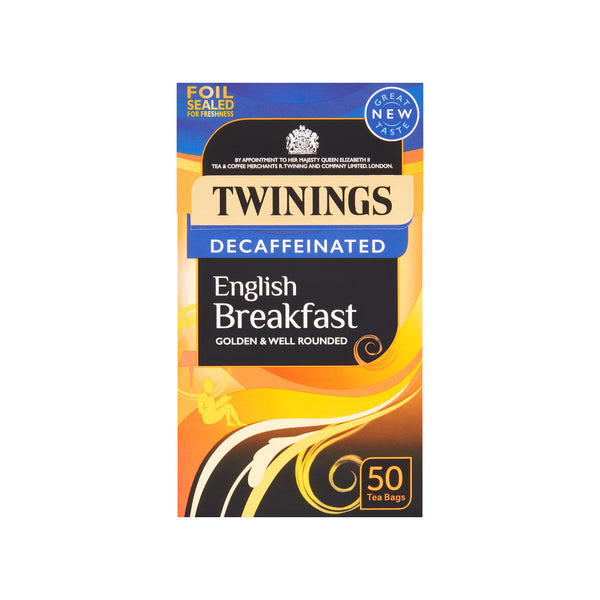 English Breakfast, Black Tea, Decaffeinated, 50 Tea Bags, 3.53 oz (100 g)