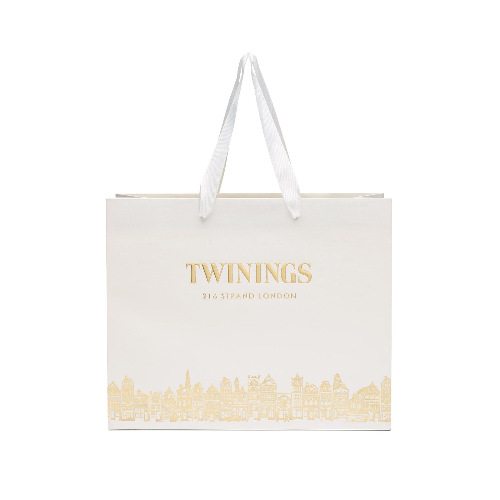 Twinings White & Gold Gift Bag