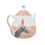 Yvonne Ellen Zebra & Parrot Teapot
