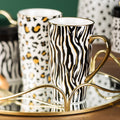The English Tableware Company Looking Wild Set of 2 Mugs - Leopard & Zebra