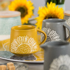 The English Tableware Company Artisan Flower Mug - Grey